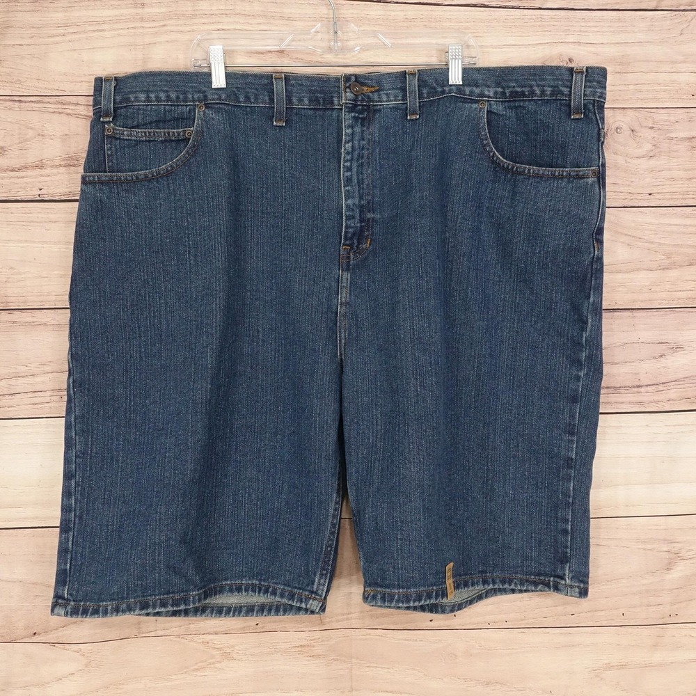 New! The Foundry Supply Co. Jean Shorts Mens 50 Blue Denim Flat Front 10 Inseam